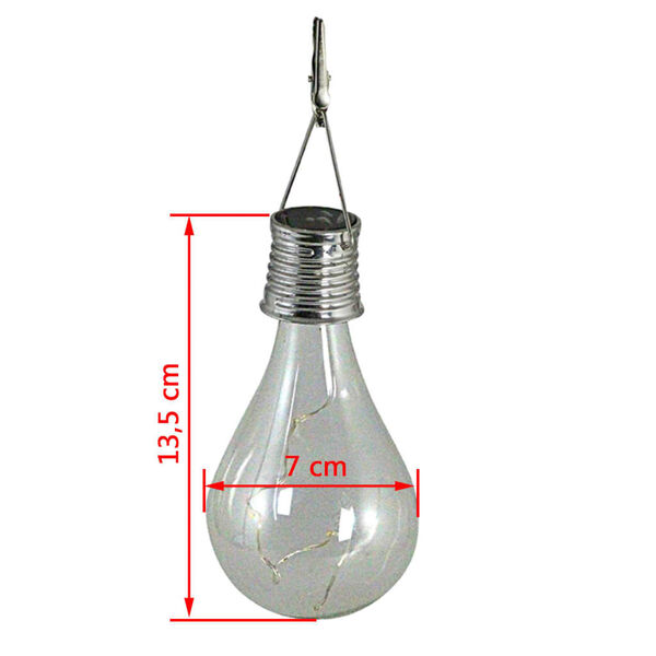 Luxform Solar LED Garten Party-Lichterkette 4 Stk. Transparent 95420