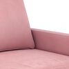 vidaXL 3-Sitzer-Sofa Rosa 180 cm Samt