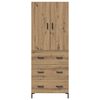 vidaXL Highboard Artisan-Eiche 69,5 x 34 x 180 cm Holzwerkstoff