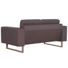 vidaXL 2-Sitzer-Sofa Stoff Taupe