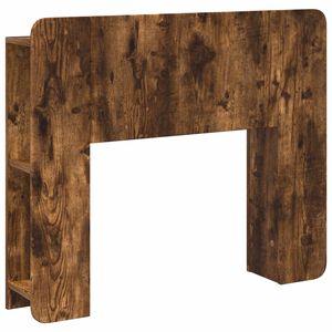 vidaXL Kopfteil Schrank mit Speicher Ger&auml;ucherte Eiche Holzwerkstoff