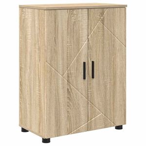 vidaXL Badezimmerschrank mit Speicher Sonoma-Eiche 60 x 35 x 80 cm