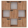 vidaXL B&uuml;cherregal Braun Eichen-Optik 88,5x27,5x88 cm Holzwerkstoff