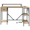 vidaXL Schreibtisch Sonoma-Eiche 120 x 79 x 86,5 cm Holzwerkstoff