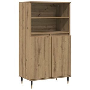 vidaXL Highboard Artisan-Eiche 60x36x110 cm Holzwerkstoff
