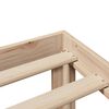 vidaXL Massivholzbett mit Regal ohne Matratze 100x200 cm Kiefer