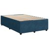 vidaXL Boxspringbett mit Matratze Blau 120x200 cm Samt
