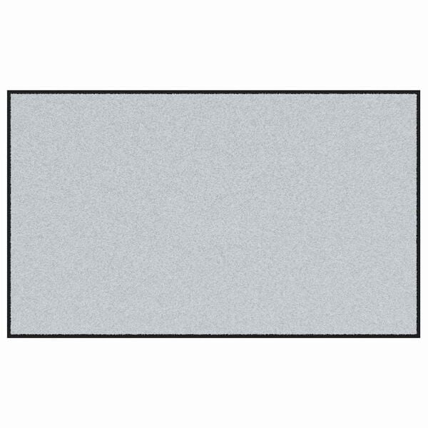 vidaXL Fu&szlig;matte Grau und Schwarz 90 x 150 cm Polypropylen und Vinyl