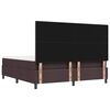 vidaXL Boxspringbett mit Matratze Dunkelbraun 180 x 200 cm Stoff