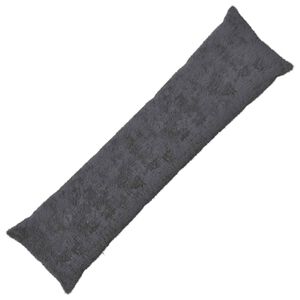 vidaXL Kissenbezug HEERLEN Dunkelgrau 40 x 145 cm Faux Kaninchenfell