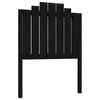 vidaXL Kopfteil Schwarz 81x4x110 cm Massivholz Kiefer