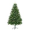 vidaXL Weihnachtsbaum mit 300 LEDs mit St&auml;nder Gr&uuml;n 210 cm PE