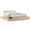 vidaXL Massivholzbett ohne Matratze 140x190 cm Kiefernholz