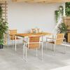 vidaXL Garten Essgruppe 5 pcs Braun Massivholz Teak