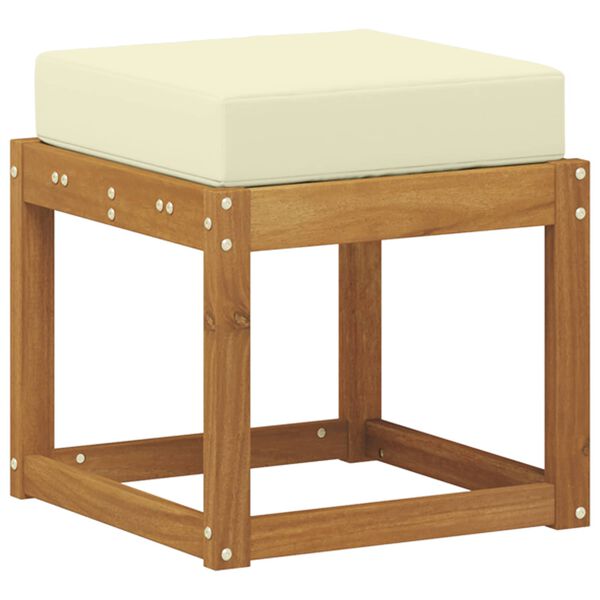 vidaXL Outdoor Hocker Bank Massivholz Akazie Natur
