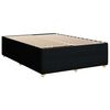 vidaXL Boxspringbett mit Matratze Schwarz 140x200 cm Stoff