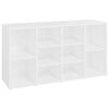 vidaXL Schuhbank Wei&szlig; 103x30x55 cm Holzwerkstoff