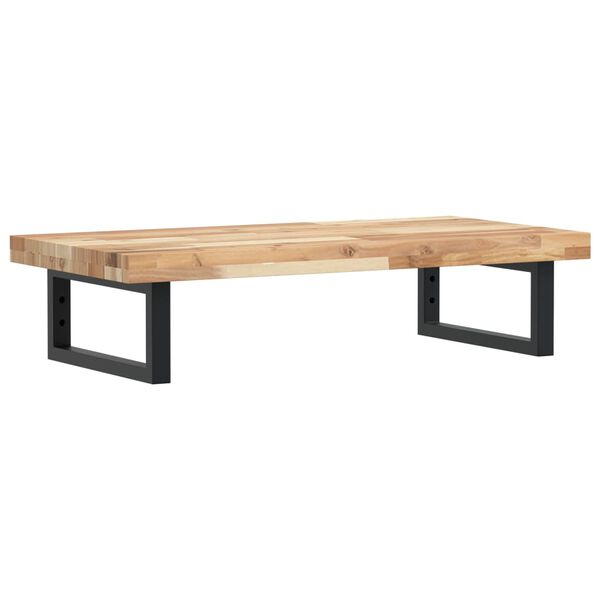 vidaXL Waschbeckenregal Wandmontage Stahl und Akazienholz