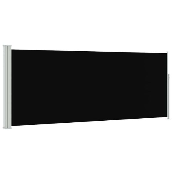 vidaXL Ausziehbare Seitenmarkise 120x300 cm Schwarz