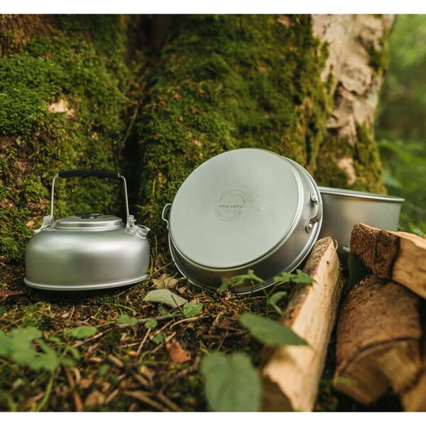Easy Camp Camping-Kochset Adventure M Silbern