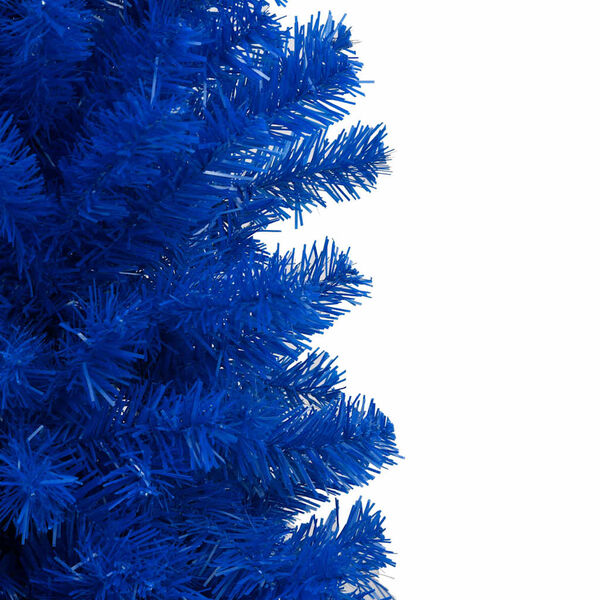 vidaXL K&uuml;nstlicher Weihnachtsbaum Beleuchtung & Kugeln Blau 150 cm