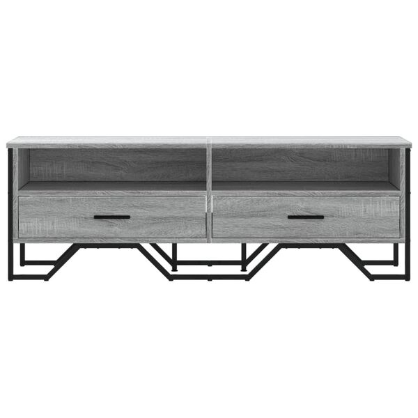 vidaXL TV-Schrank Grau Sonoma 122x34x41 cm Holzwerkstoff
