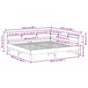 vidaXL Massivholzbett mit Regal ohne Matratze 200x200 cm Kiefer
