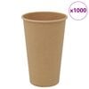 vidaXL Pappbecher 1000 Stk. 16oz 400ml Braun