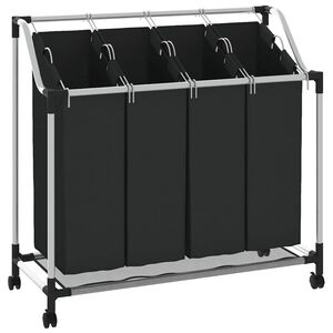 4 F&auml;cher Schwarz W&auml;schesortierer