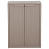 vidaXL Gartenschrank Braun 65x45x88 cm PP Holz-Optik