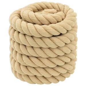 vidaXL Bootsseil 4 mm 10 m Natur