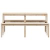 vidaXL Picknicktisch 160x134x75 cm Massivholz Kiefer