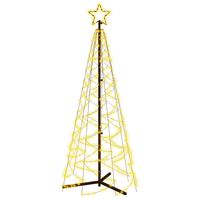 vidaXL LED-Weihnachtsbaum Kegelform Warmweiß 200 LEDs 70x180 cm