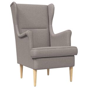 vidaXL Sessel Taupe Stoff