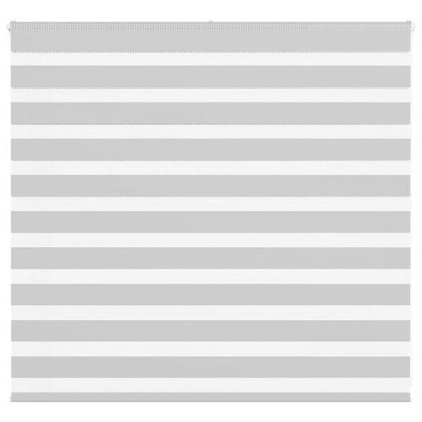 vidaXL Doppelrollo Hellgrau 165x100 cm Stoffbreite 160,9 cm Polyester