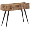 vidaXL Konsolentisch 110x34x80 cm Recyceltes Massivholz Teak