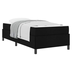 vidaXL Boxspringbett Schwarz 80 x 200 cm Stoff