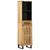 vidaXL Sideboard 38x34x160 cm Raues Massives Mangoholz