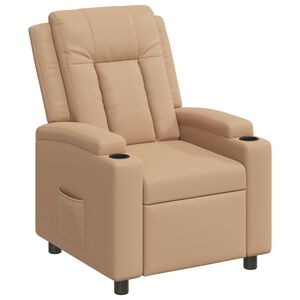 vidaXL Liegestuhl Cappuccino 75 x 95 x 100 cm Stoff