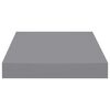 vidaXL Schweberegale 2 Stk. Grau 23x23,5x3,8 cm MDF