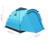 vidaXL Pop-Up Zelt 3 Personen Blau