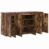 vidaXL Sideboard Ger&auml;ucherte Eiche 135 x 41 x 75 cm Holzwerkstoff
