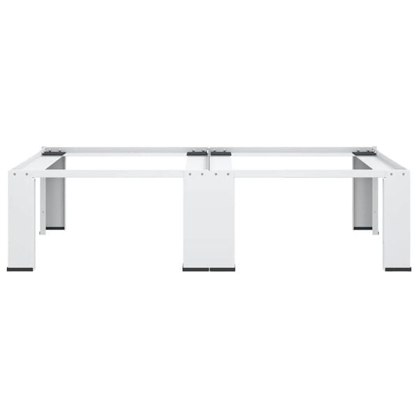 vidaXL Doppel-Untergestell f&uuml;r Waschmaschine und Trockner Wei&szlig;