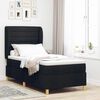 vidaXL Boxspringbett mit Matratze Schwarz 200 x 80 cm Stoff