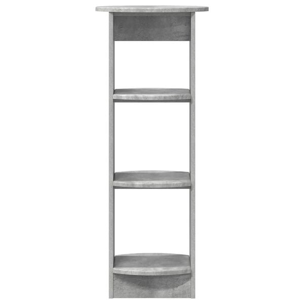 vidaXL Seitenschrank Betongrau 40 x 40 x 100 cm Holzwerkstoff