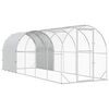 vidaXL H&uuml;hnerunterkunft Silber 600 x 200 x 200 cm Verzinkter Stahl