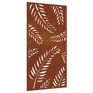 vidaXL Garten-Wanddeko 105x55 cm Cortenstahl Blatt-Design