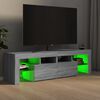 vidaXL TV-Schrank mit LED-Leuchten Grau Sonoma 140x36,5x40 cm