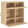vidaXL TV-Wandschrank mit LED-Leuchten Sonoma-Eiche 58,5x30x60,5 cm