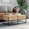 vidaXL Couchtisch Sonoma-Eiche 100x51x40 cm Holzwerkstoff